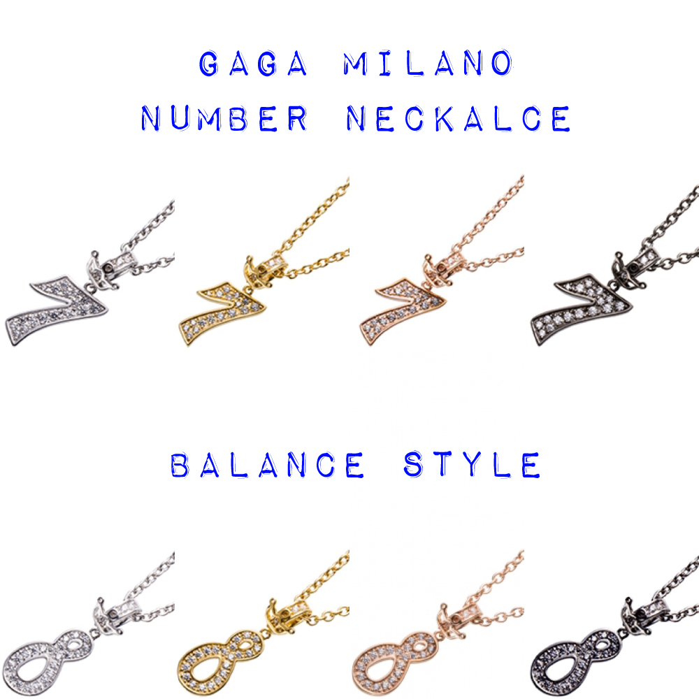 GaGa Milano | 新作ナンバーネックレス 予約販売に関して – バランス