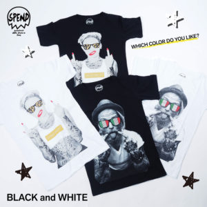 BLACK&WHITE!!色違いで楽しめるスペンドTシャツ♡