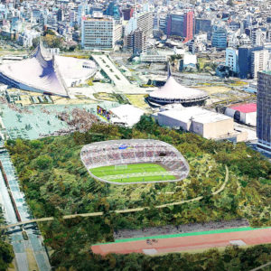 代々木公園に大規模なサッカースタジアム建設のプロジェクトを発表！！