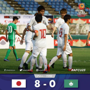 AFC U-23選手権タイ2020予選｜初戦を8-0で勝利し好スタートのU-22日本代表！！