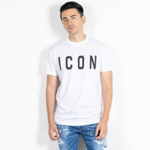 “ICON”ロゴTシャツで爽やかに！白T×デニムの王道スタイル！
