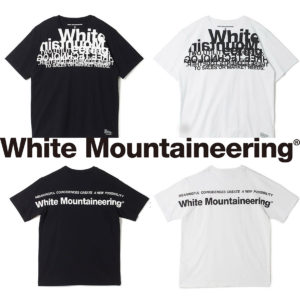 【新登場】White Mountaineering｜個性あふれるロゴデザインを楽しめる、新作モノトーンTシャツ！