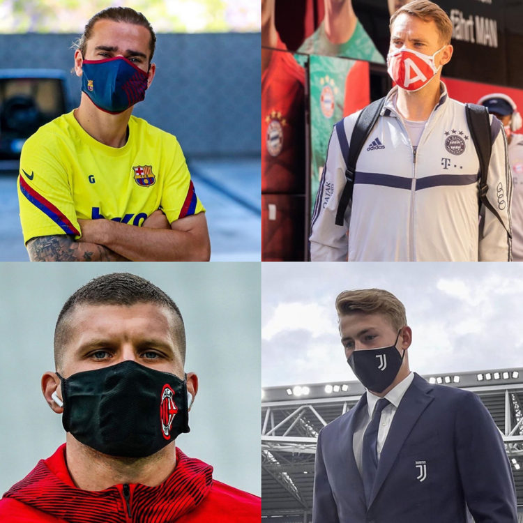 オシャレとしても人気 サッカークラブチームのマスクに注目 バランスタイムズ サッカーのあるファッションライフ