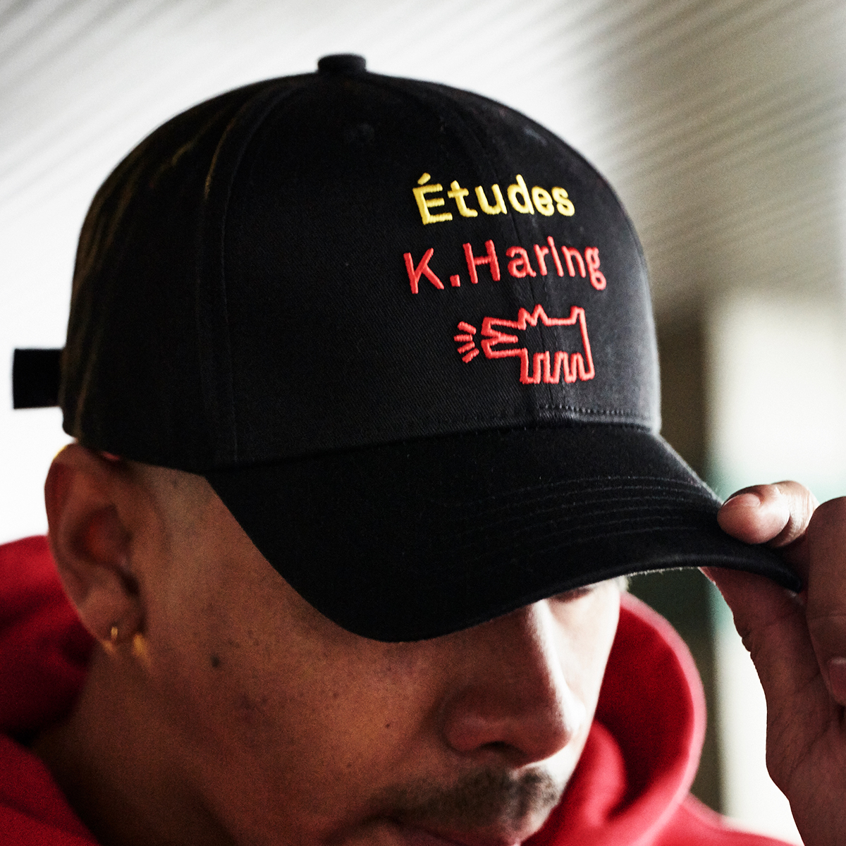 【新品未使用】Etudes × K.Haring コラボキャップ黒 エチュード